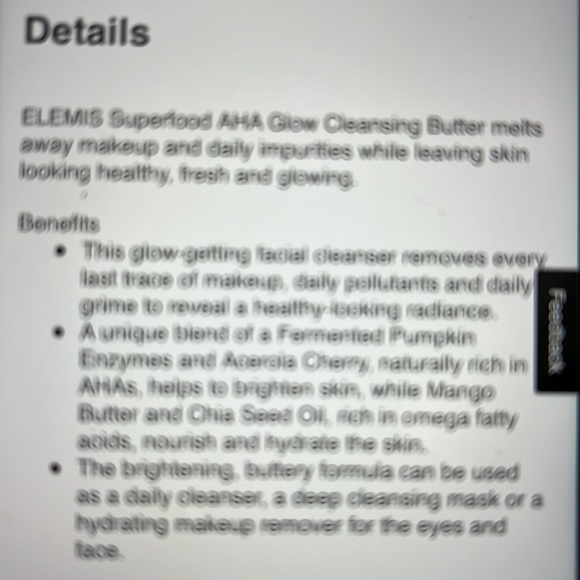Elemis SUPERFOOD AHA Glow Cleansing butter - Picture 6 of 8